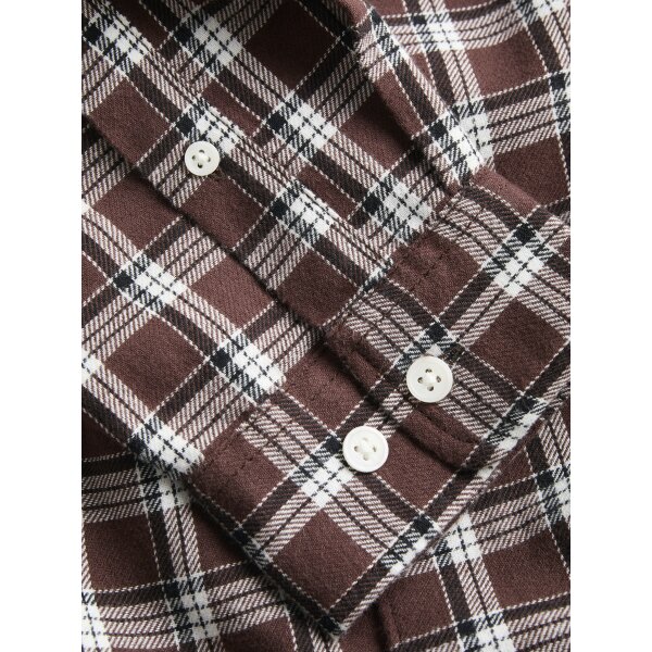 ΑΝΔΡΙΚΟ ΠΟΥΚΑΜΙΣΟ JORJOSHUA FLANNEL CHECK   JACK AND JONES ΜΠΟΡΝΤΩ 12260776 - Image 4