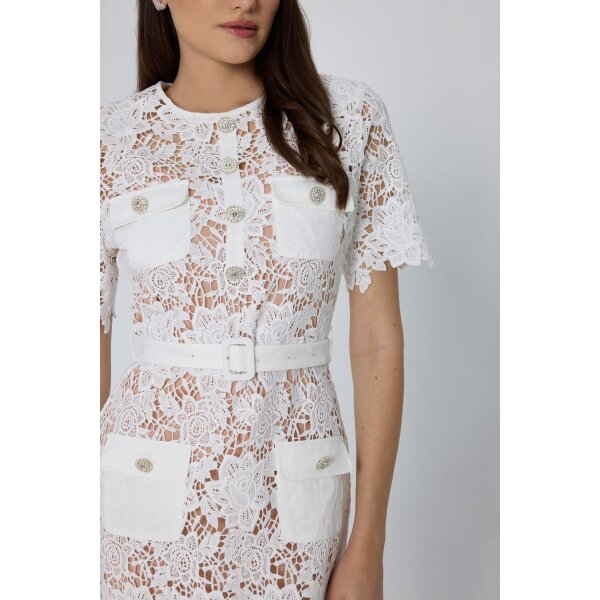 Δαντελένιο Φόρεμα Serena MIND MATTER MML25-01-07-025_WHITE - Image 3