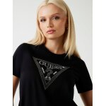ΓΥΝΑΙΚΕΙΑ ΜΠΛΟΥΖΑ SS CN KRYSTAL TRIANGLE TEE GUESS W5BI18I3Z14-GU0/JBLK - Image 5