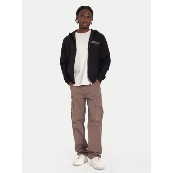ΑΝΔΡΙΚΗ ΖΑΚΕΤΑ ΦΟΥΤΕΡ ZIP BASIC SWEATSHIRT GUESS M5BQ48K9Z21-JBLK - Image 1
