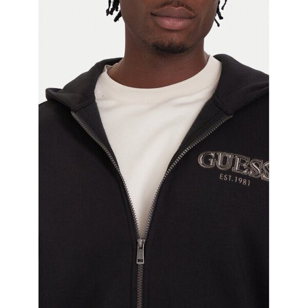 ΑΝΔΡΙΚΗ ΖΑΚΕΤΑ ΦΟΥΤΕΡ ZIP BASIC SWEATSHIRT GUESS M5BQ48K9Z21-JBLK - Image 4