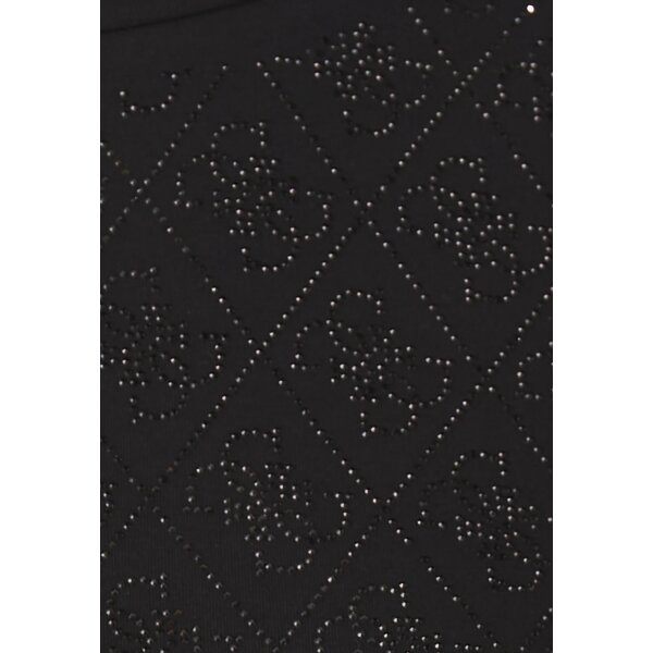 ΓΥΝΑΙΚΕΙΑ ΜΠΛΟΥΖΑ  SS MOCK NECK ALL OVER 4G TEE GUESS W4BI26J1314-JBLK - Image 2