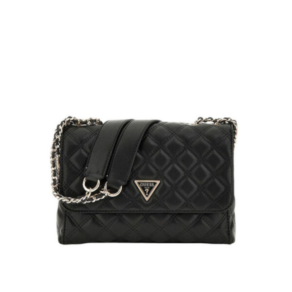 fixedratio_20250913015524_guess_giully_ii_gynaikeia_tsanta_omou_mayri_hwqg9673200_bla ΓΥΝΑΙΚΕΙΑ ΤΣΑΝΤΑ GIULLY II 2 COMP CNVRTBLE FLAP GUESS HWQG9673200-BLA - Image 1