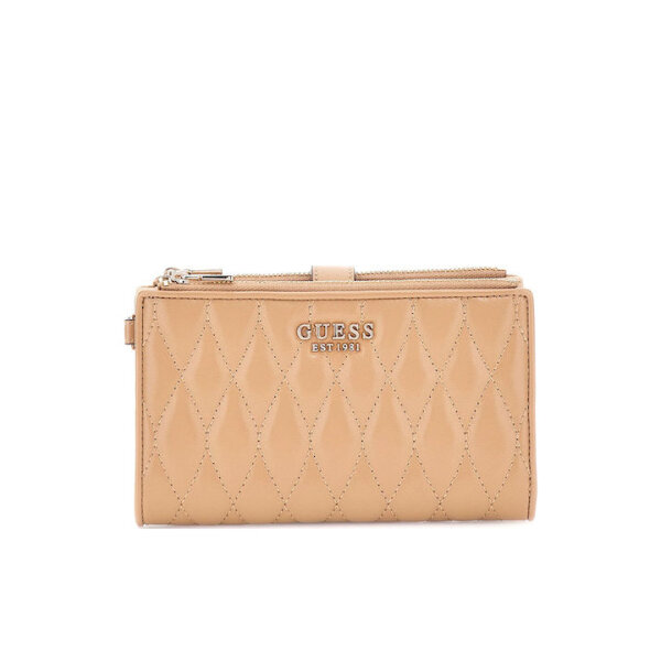 fixedratio_20251021112816_guess_valla_gynaikeio_portofoli_mpez_swqg8122157_bei ΓΥΝΑΙΚΕΙΟ VALLA SLG DBL ZIP ORGANIZER GUESS SWQG8122157-GU0/BEI - Image 1