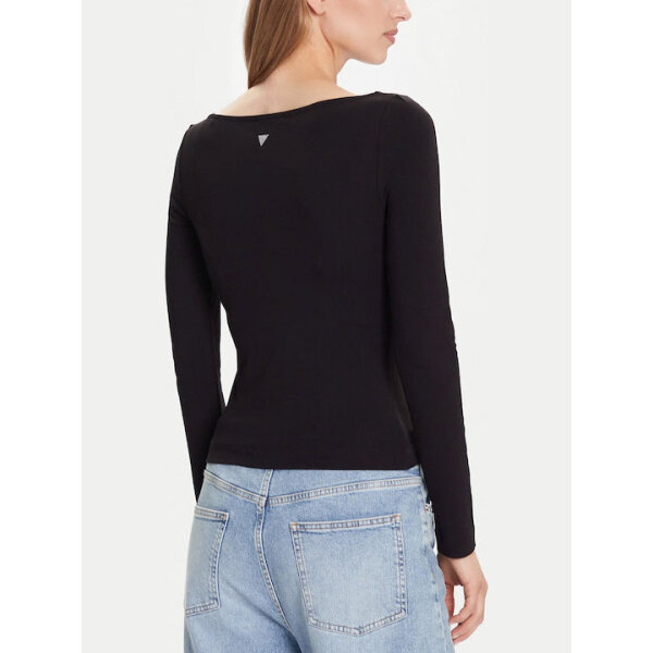 ΓΥΝΑΙΚΕΙΑ ΜΠΛΟΥΖΑ LS BOAT NK BASIC TOP  GUESS W5BP46KCYV2-GU0/JBLK - Image 3