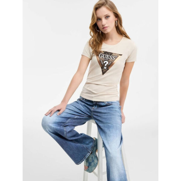 ΓΥΝΑΙΚΕΙΑ ΜΠΛΟΥΖΑ SS CN LEO TRIANGLE TEE  GUESS W5BI28J1314-A115 - Image 3