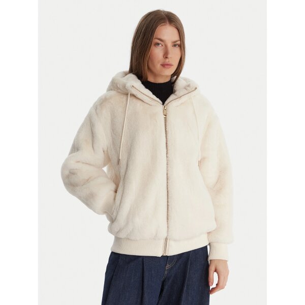 ΓΥΝΑΙΚΕΙΟ ΜΠΟΥΦΑΝ LUCREZIA FAUX FUR LOGO JACKET GUESS W5BL66W3890-G012 - Image 1