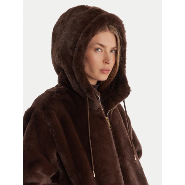 ΓΥΝΑΙΚΕΙΟ ΜΠΟΥΦΑΝ LUCREZIA FAUX FUR LOGO JACKET GUESS W5BL66W3890-A11R - Image 4