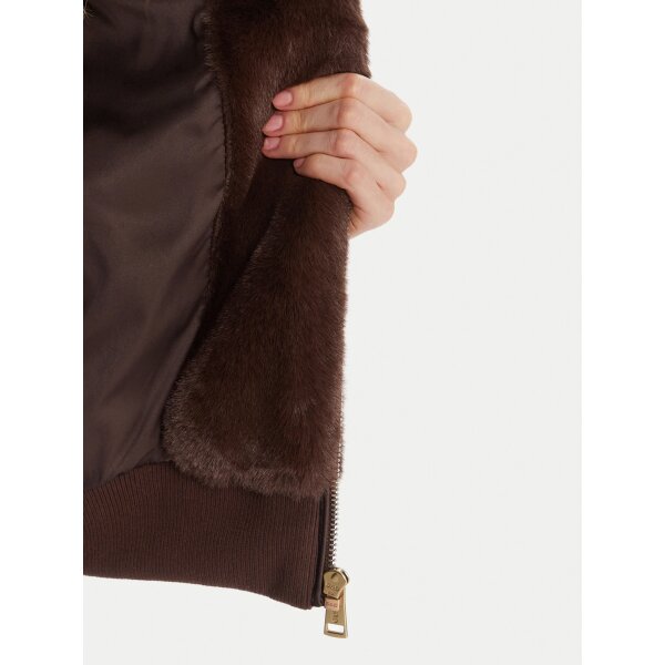 ΓΥΝΑΙΚΕΙΟ ΜΠΟΥΦΑΝ LUCREZIA FAUX FUR LOGO JACKET GUESS W5BL66W3890-A11R - Image 7