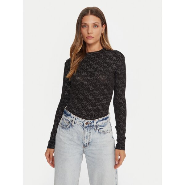 guess-kormaki-w5bp09-k68d2-mauro-slim-fit-0000305463531 ΓΥΝΑΙΚΕΙΟ ΚΟΡΜΑΚΙ LS TEODORA LOGO BODY ΚΟΡΜΑΚΙ GUESS W5BP09K68D2-GU0/JBLK - Image 1