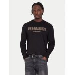 ΑΝΔΡΙΚΗ ΜΠΛΟΥΖΑ CN LS FLOCK LOGO TEE GUESS M5BI10K8FQ4-JBLK