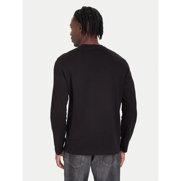 ΑΝΔΡΙΚΗ ΜΠΛΟΥΖΑ CN LS FLOCK LOGO TEE GUESS M5BI10K8FQ4-JBLK - Image 3