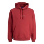 Ανδρικό φούτερ με κουκούλα JACK&JONES 12282861 μπορντώ - Image 2