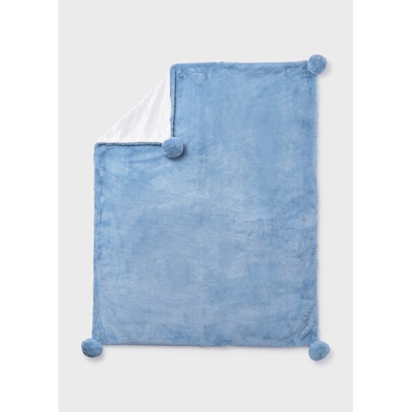 ΒΡΕΦΙΚΗ ΚΟΥΒΕΡΤΑ ΓΟΥΝΑ POM POM ΓΑΛΑΖΙΟ MAYORAL 15-09955-058 - Image 1