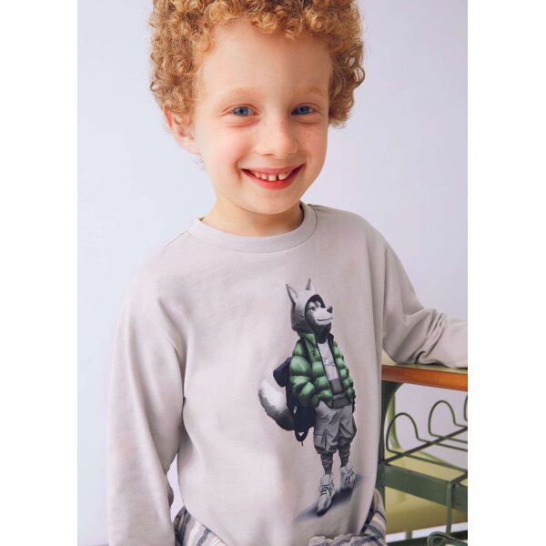 ΠΑΙΔΙΚΗ ΜΠΛΟΥΖΑ ΓΚΡΙ "WOLF" ΑΓΟΡΙ MAYORAL 15-04083-010 - Image 2