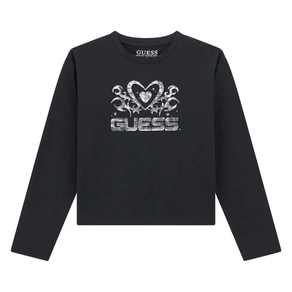 paidiki-mplouza-Guess-mavri-Pure-J5YI03K6YW4-JBLK ΠΑΙΔΙΚΗ ΜΠΛΟΥΖΑ MIDI LS T-SHIRT GUESS J5YI03K6YW4-GU0/JBLK - Image 1