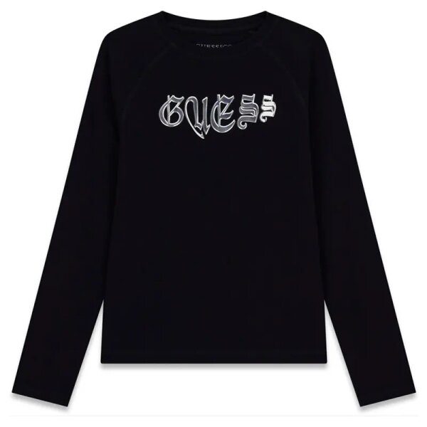 paidiki-mplouza-Guess-mavri-Pure-J5YI13K6YW4-JBLK ΠΑΙΔΙΚΗ ΜΠΛΟΥΖΑ SLIM LS T-SHIRT GUESS J5YI13K6YW4-GU0/JBLK - Image 1