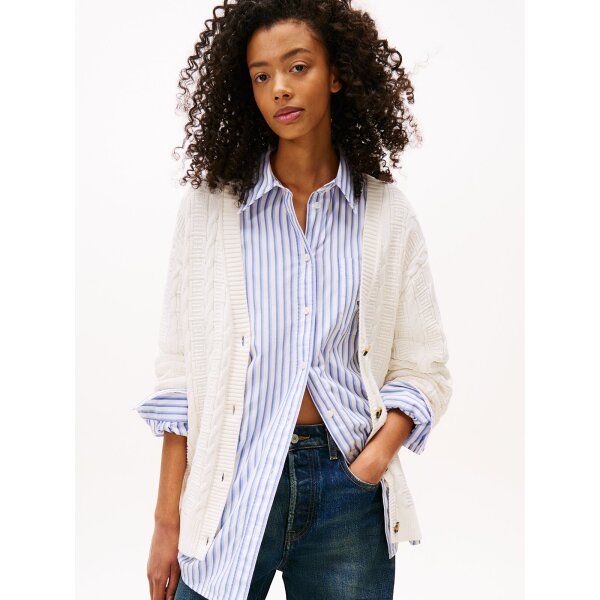 1752838231-front-120252_02672584-YBH-1 ΓΥΝΑΙΚΕΙΑ ΖΑΚΕΤΑ TJW CABLE CARDIGAN TOMMY JEANS DW0DW21681-YBH - Image 1