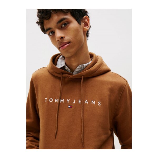Ανδρικό φούτερ με κουκούλα LINEAR LOGO HOODIE EXT TOMMY JEANS DM0DM20746 καφέ - Image 2