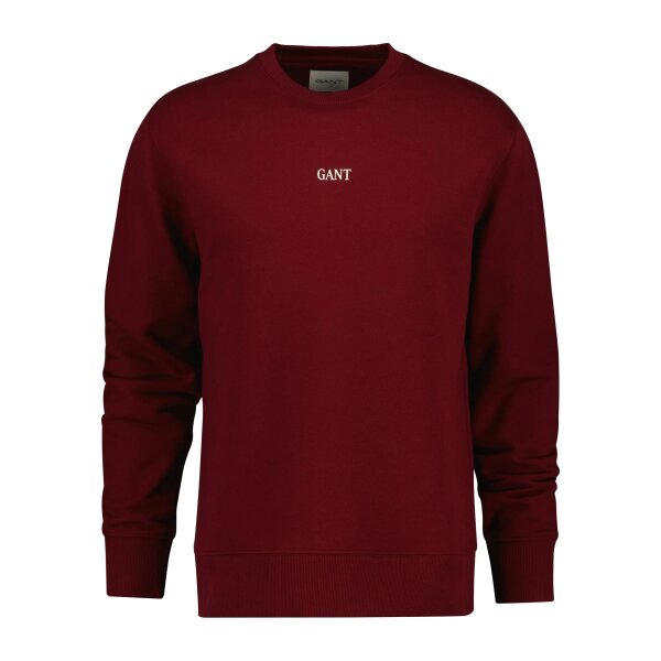 202503-2067073-604-gsflat-fv-2 Ανδρική Μπλούζα Φούτερ GANT 3G2067073-G0604 Μπορντώ - Image 1