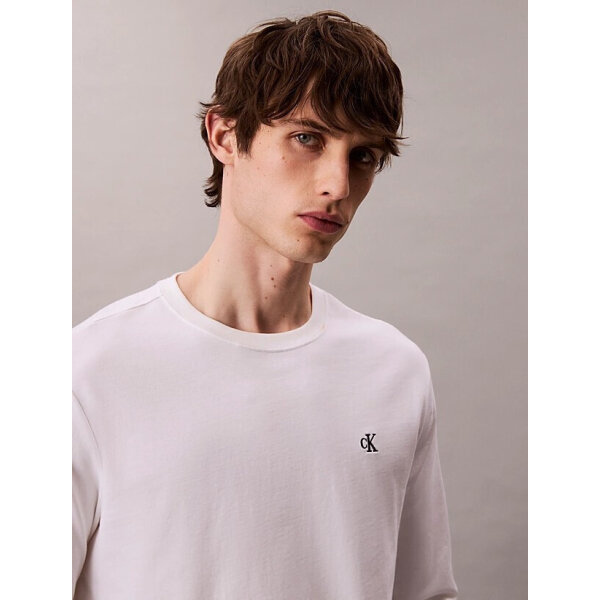 ΑΝΔΡΙΚΗ ΜΠΛΟΥΖΑ  LS EASY MONOGRAM TEE CALVIN KLEIN LV04RD247G-YAF ΛΕΥΚΟ - Image 3