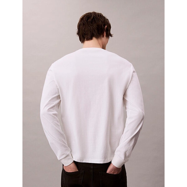 ΑΝΔΡΙΚΗ ΜΠΛΟΥΖΑ  LS EASY MONOGRAM TEE CALVIN KLEIN LV04RD247G-YAF ΛΕΥΚΟ - Image 4