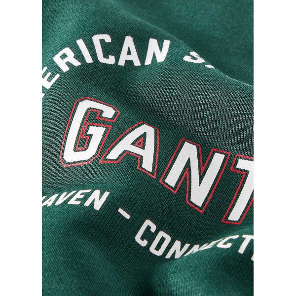 Ανδρική Μπλούζα Φούτερ half zip GANT 2067091-374 Πράσινη - Image 4