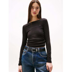 ΓΥΝΑΙΚΕΙΟ TJW SLIM RUCHED LS TOP TOMMY JEANS DW0DW21568-BDS