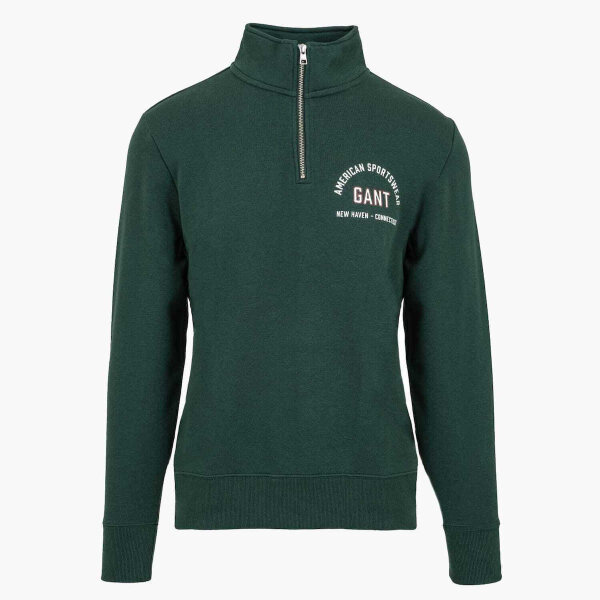 Ανδρική Μπλούζα Φούτερ half zip GANT 2067091-374 Πράσινη - Image 8