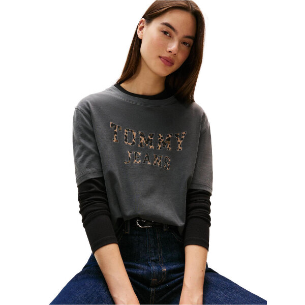 ΓΥΝΑΙΚΕΙΟ TJW BXY LEOPARD VARSITY TEE TOMMY JEANS DW0DW21957-BDS - Image 3