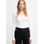 ΓΥΝΑΙΚΕΙΑ ΜΠΛΟΥΖΑ LS WOVEN LABEL 2X2 RIB SCOOP N CALVIN KLEIN LV047D218G-YAA