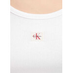 ΓΥΝΑΙΚΕΙΑ ΜΠΛΟΥΖΑ LS WOVEN LABEL 2X2 RIB SCOOP N CALVIN KLEIN LV047D218G-YAA - Image 3