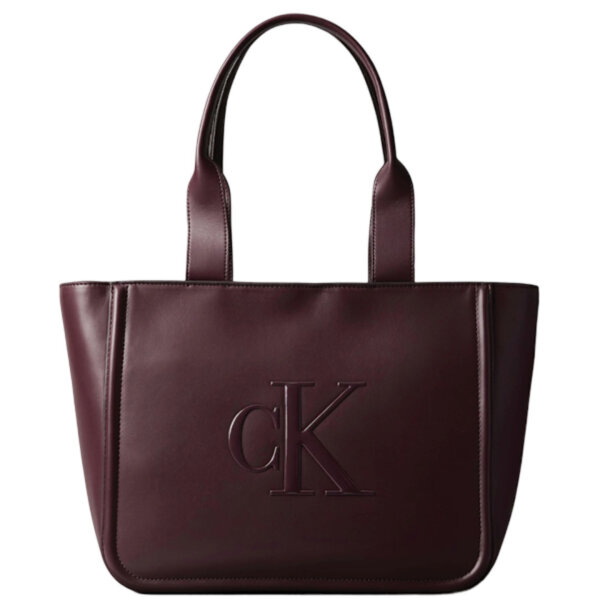 20250913035527_calvin_klein_raised_ck_gynaikeia_tsanta_tote_cheiros_mpornto_lv04f3218g_bap ΓΥΝΑΙΚΕΙΑ ΤΣΑΝΤΑ RAISED CK MEDIUM TOTE CALVIN KLEIN LV04F3218G-BAP - Image 1