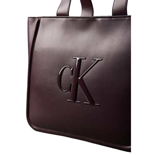 ΓΥΝΑΙΚΕΙΑ ΤΣΑΝΤΑ RAISED CK MEDIUM TOTE CALVIN KLEIN LV04F3218G-BAP - Image 4