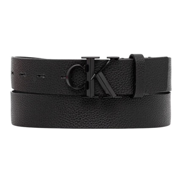 20250913055957_calvin_klein_andriki_zoni_dermatini_mayri_lv04d7022g_ub1 ΑΝΔΡΙΚΗ ΖΩΝΗ CK BUCKLE 32MM CALVIN KLEIN LV04D7022G-UB1 ΜΑΥΡΟ - Image 1