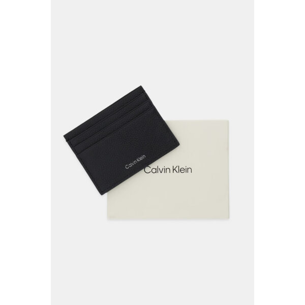 20250917125213_calvin_klein_card_case_foil_emboss_dermatino_andriko_portofoli_karton_mayro_lv04d1060g_ub1 ΑΝΔΡΙΚΟ FOIL EMBOSS EW CARD CASE CALVIN KLEIN LV04D1060G-UB1 ΜΑΥΡΟ - Image 1