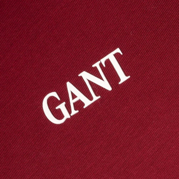 Ανδρική Μπλούζα  Μακρύ Μανίκι GANT 2003361-604 Μπορντώ - Image 3