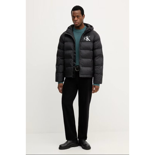 Ανδρικό μπούφαν MONOGRAM PUFFER CALVIN KLEIN LV04RD528G-UB1 μαύρο - Image 3