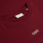 Ανδρική Μπλούζα  Μακρύ Μανίκι GANT 2003361-604 Μπορντώ - Image 4