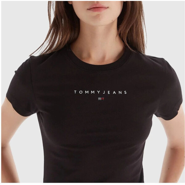 ΓΥΝΑΙΚΕΙΑ ΜΠΛΟΥΖΑ  TJW SLIM BLING LINEAR TEE EXT TOMMY JEANS DW0DW21550-BDS - Image 2