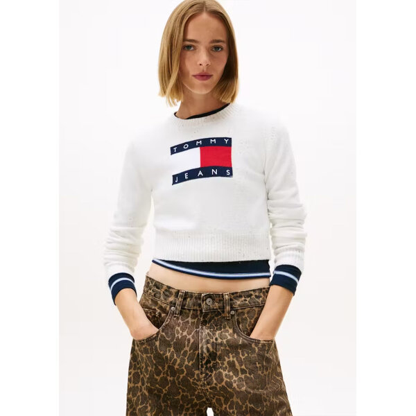 20251020093030_a7271b20 ΓΥΝΑΙΚΕΙΟ TJW SPARKLE FLAG SWEATER EXT TOMMY JEANS DW0DW21690-YBH - Image 1