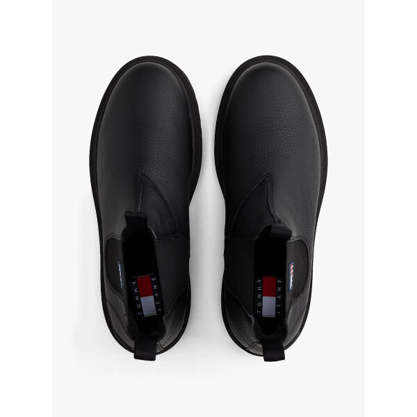 ΑΝΔΡΙΚΟ ΠΑΠΟΥΤΣΙ TJM CHELSEA LEATHER WL TOMMY JEANS EM0EM01670-BDS ΜΑΥΡΟ - Image 9