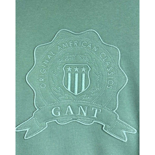 Ανδρική Μπλούζα Φούτερ GANT 2067075-374 Πράσινη - Image 2