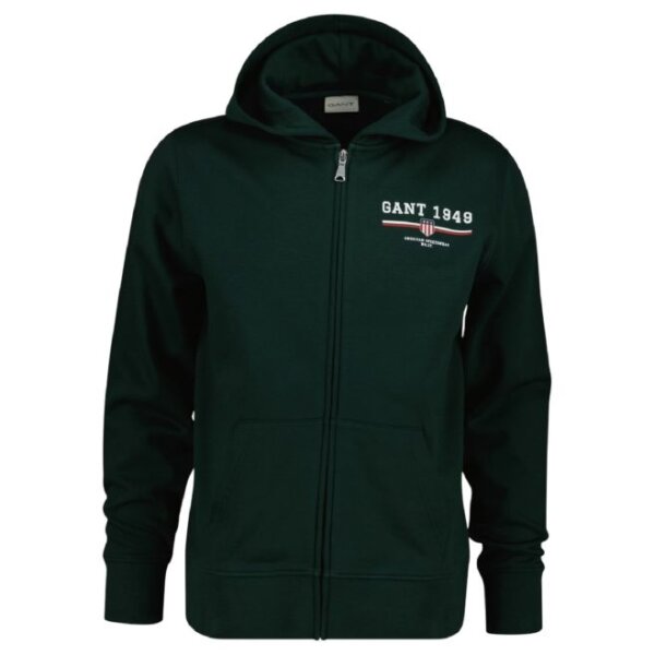 Ανδρική Ζακέτα Φούτερ GANT 2067041-374 Πράσινη - Image 1