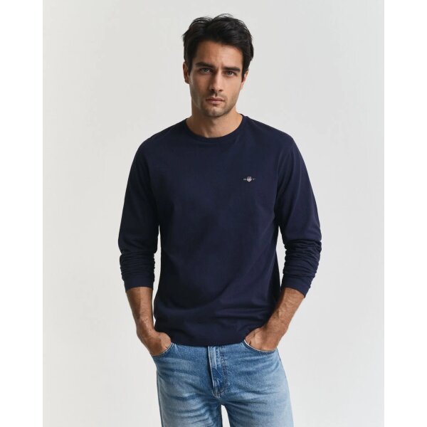 3g2004049_433 Ανδρική Μπλούζα  Μακρύ Μανίκι GANT 3G2004049-G0433 Μπλέ - Image 1