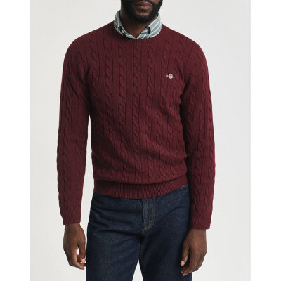 Ανδρική Μπλούζα Πλεχτή Μπορντώ GANT 3G8050601-G0677