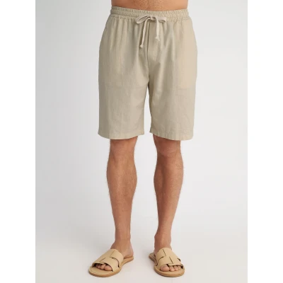 Ανδρική βερμούδα λινή peter STAFF GALLERY 5-852.000.9.053 μπεζ