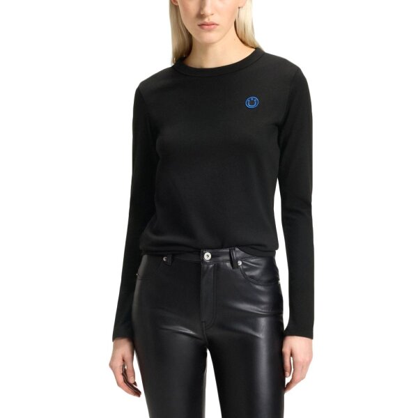 50520316-001_hugo_women_longsleeve_tshirt_black_01 ΓΥΝΑΙΚΕΙΑ ΜΠΛΟΥΖΑ Hugo Blue Vintage Tee HUGO 50520316-001 - Image 1