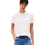 Ανδρική μπλούζα REG LINEAR LOGO TEE EXT TOMMY JEANS DM0DM20744 λευκό