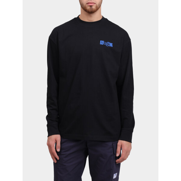 Ανδρική μπλούζα κοντό μανίκι Cotton-jersey T-shirt with puff-print logos 50542821 μαύρο - Image 3